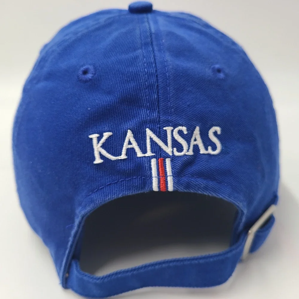 Kansas Jayhawks Hat Strapback Adidas Blue NCAA Volleyball University KU Logo Men